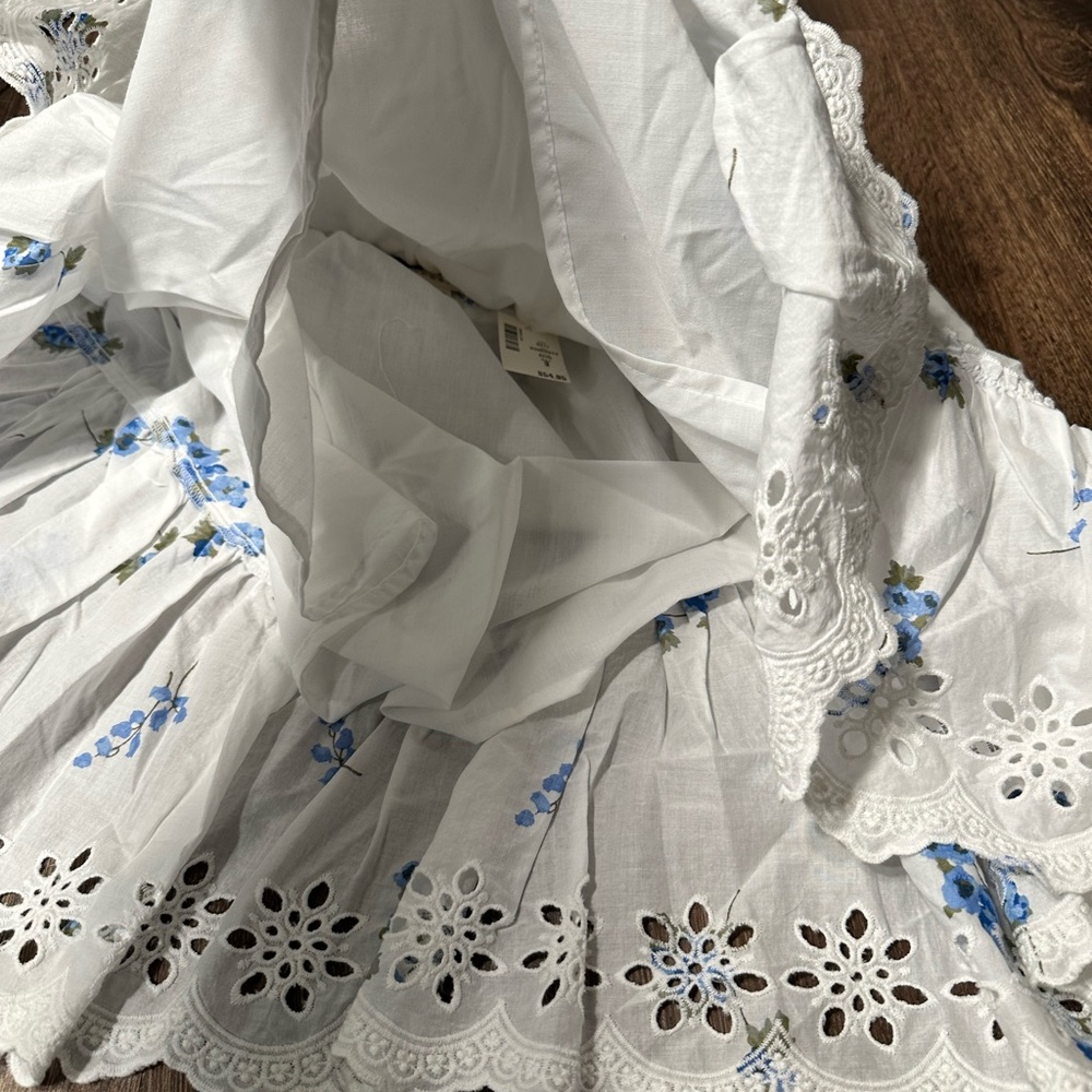 Nwt size Large mini skirt floral flouncy skirt - Picture 12 of 14